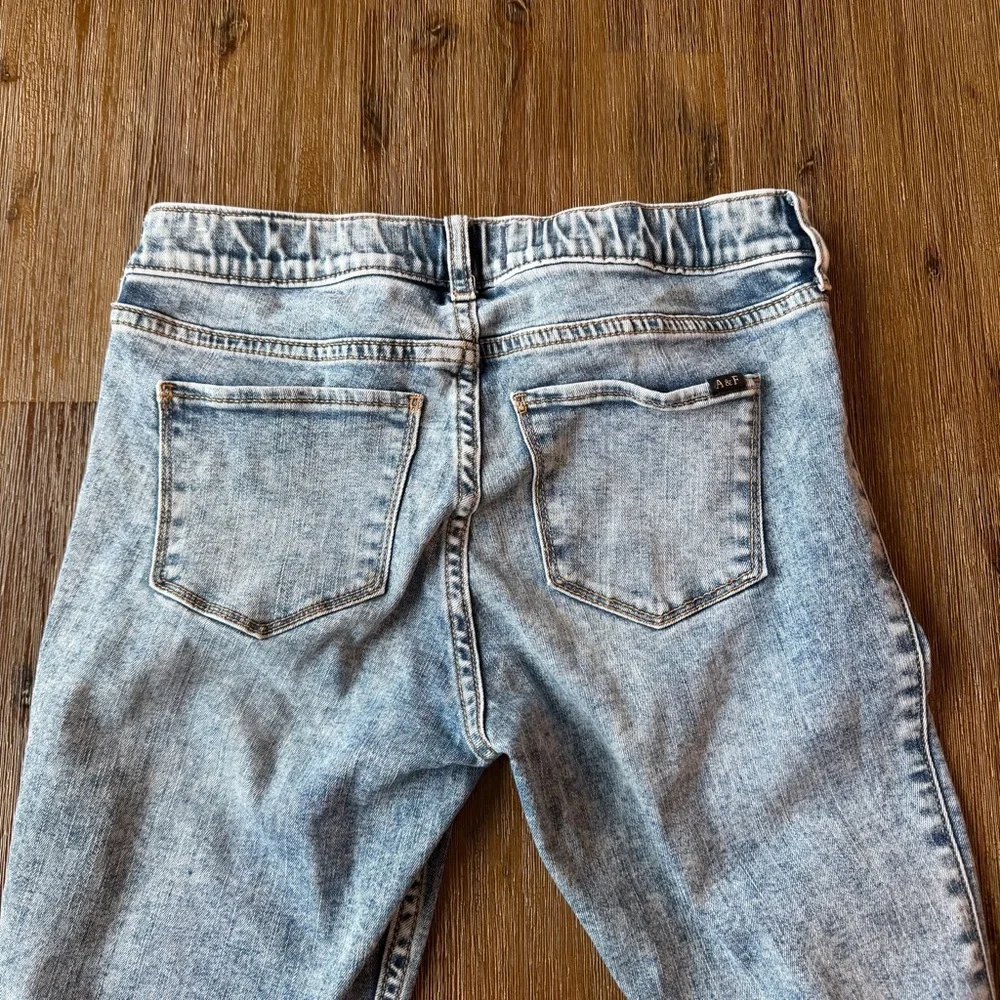 3/27$ Abercrombie Kids mid-rise pull-on jean legging jegging size 13/14 long - Picture 7 of 8